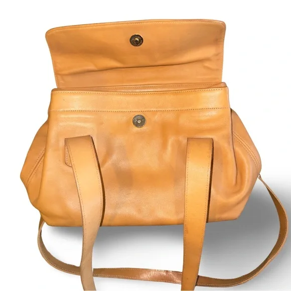 Coach Vintage Riverside Bag Made in USA British Tan No 0161-222 - Picture 8 of 11